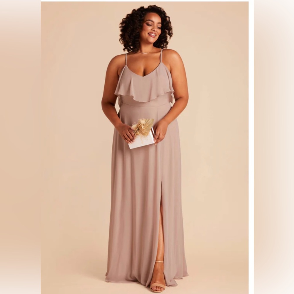 1X Birdy Grey Jane Dress in Taupe with slit
